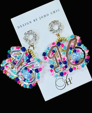 Load image into Gallery viewer, Happy Birthday Beaded Earrings