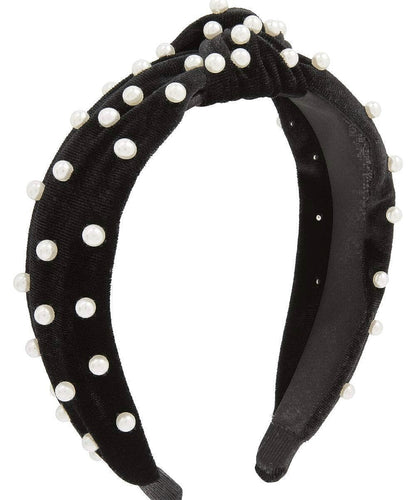 Black Pearl and Jewel Headband