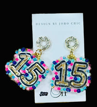 Load image into Gallery viewer, Happy Birthday Beaded Earrings