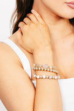 Load image into Gallery viewer, Semiprecious Stone Ball Beaded Stackable Bracelet Set