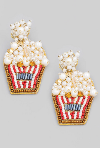 Popcorn Beaded Earrings