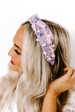 Load image into Gallery viewer, Blissful Pearl Rhinestones Headband (Lilac)