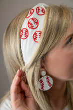 Load image into Gallery viewer, BASEBALL Beaded Earrings