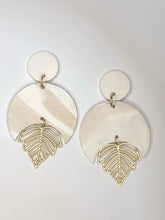 Load image into Gallery viewer, Leaf a Message Polymer Earrings