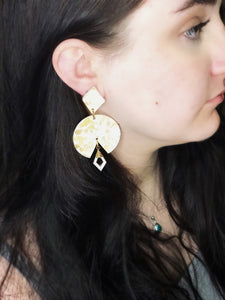 Diamonds R A Girls Best Friend Polymer Earrings