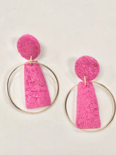 Load image into Gallery viewer, Circle in the Sand Polymer Earrings