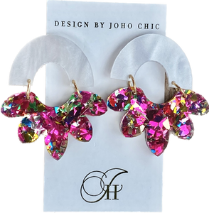 Flower Power Acrylic Earrings