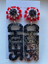 Load image into Gallery viewer, Go Chiefs Acrylic Earrings