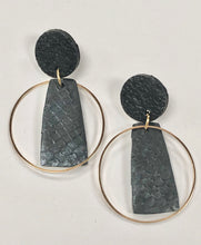 Load image into Gallery viewer, Circle in the Sand Polymer Earrings