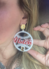 Load image into Gallery viewer, Baseball Personalized Earrings