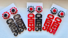 Load image into Gallery viewer, Go Chiefs Acrylic Earrings