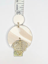 Load image into Gallery viewer, Leaf a Message Polymer Earrings