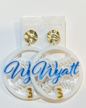 Load image into Gallery viewer, Baseball Personalized Earrings