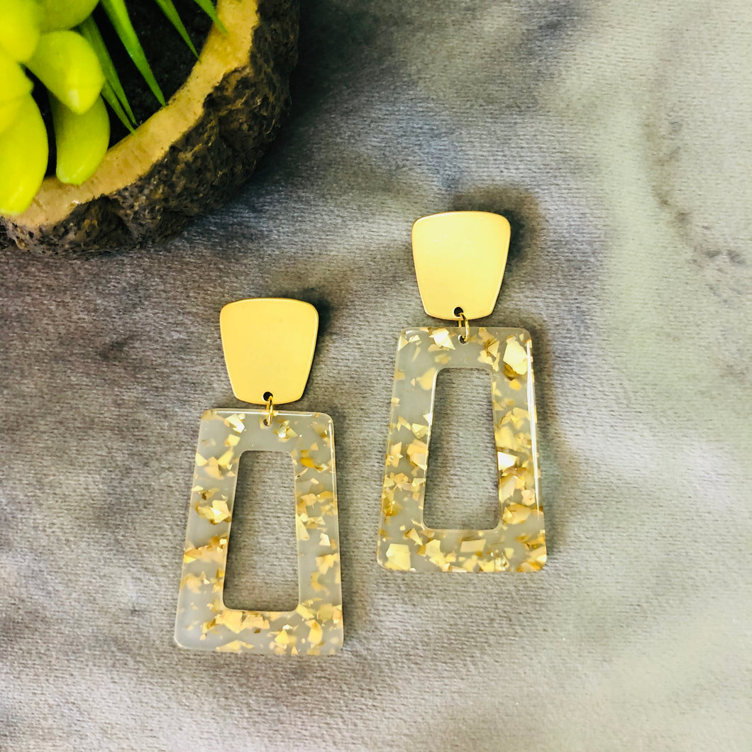 Acrylic Trapezoid Earrings