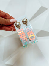 Load image into Gallery viewer, Acrylic BRIDE Earrings