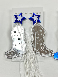 Go Dallas Cowboys Acrylic Earrings