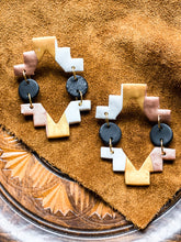 Load image into Gallery viewer, Aztec Clay Earrings