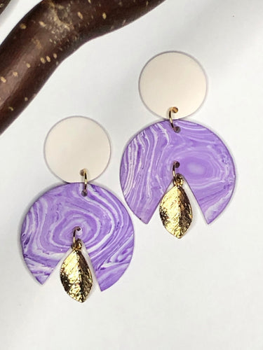 Leaf It Up To Me Polymer Earrings