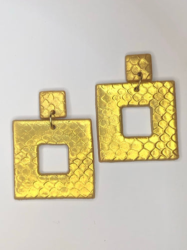 Square Up Polymer Earrings