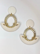 Load image into Gallery viewer, Oval and Out Polymer Earrings