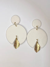 Load image into Gallery viewer, Leaf a Message Polymer Earrings