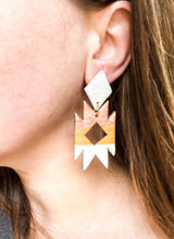 Load image into Gallery viewer, Aztec Clay Earrings